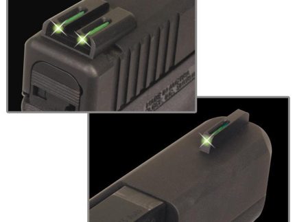 Truglo TFO Tritium/Fiber-Optic Day/Night Sights Fit Kimber 1911 models with FIXED REAR SIGHT- Front Green/Rear Green