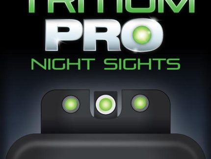 Truglo Tritium Pro Night Sights Fit S&W M&P incl SHIELD & .22 Models - White Outline Front/Rear Green