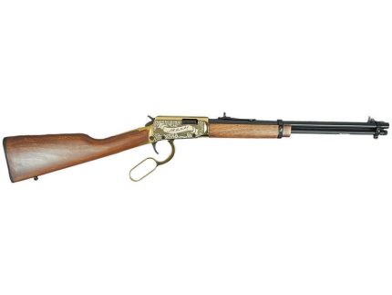 Rossi Rio Bravo "Wild Bill Hickok" Lever Action Rifle 22 LR 15rd Capacity 18" Barrel Gold Finish/Hardwood Stock