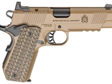 SPRINGFIELD ARMORY 1911 TRP AOS 9MM PISTOL 4.25" COYOTE CARRY CUT, RAIL, 3-9RD MAGS