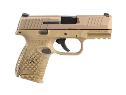 FN 509 Compact Handgun 9mm Luger 12rd & 15rd Magazines (2) 3.7" Barrel FDE NMS