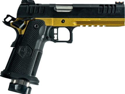 GLFA 1911DS SYNERGY 9MM 5" 20 - SHOT BLACK SLIDE GOLD FRAME