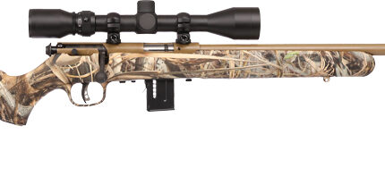 SAVAGE 93 XP CAMO 22WMR 21" - W/3-9X40 COYOTE/EVO BRUSH CAMO