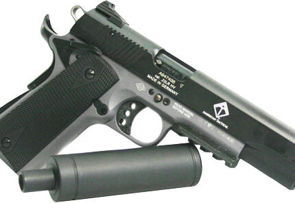 GERMAN SPORT 1911 AD-OPS 22LR - 5" BLACK/GREY 10RD W/RAIL