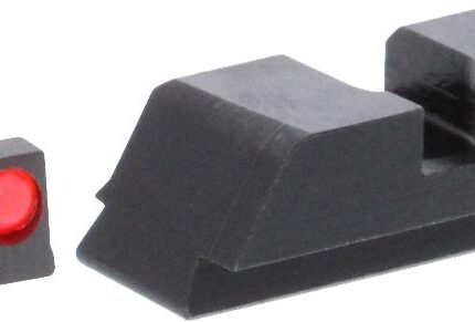 Ameriglo Red Fiber .115 FRONT Black REAR for Glock 42-43-43X-48