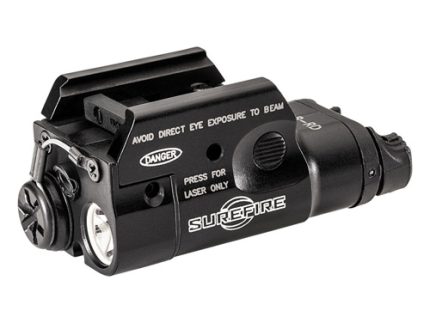 XC2-B ULTRA-COMPACT LED WEAPONLIGHT & LASER SIGHT - BLACK, RED LASER, 300 LUMENS, 1064 CANDELA