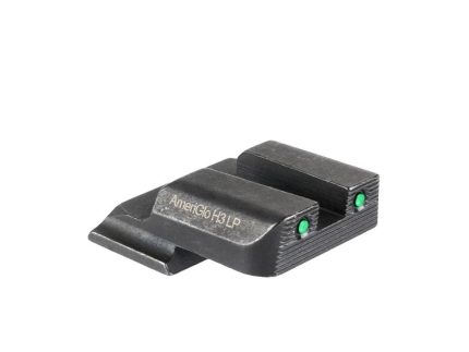 Ameriglo 2-Dot Tritium Rear Handgun Sight for S&W M&P (Excludes .22/.380/Shield/EZ/Pro) Green with Black
