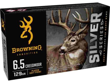 Browning Silver Series Rifle Ammunition 6.5 Creedmoor 129gr JSP 2820 fps 20/ct
