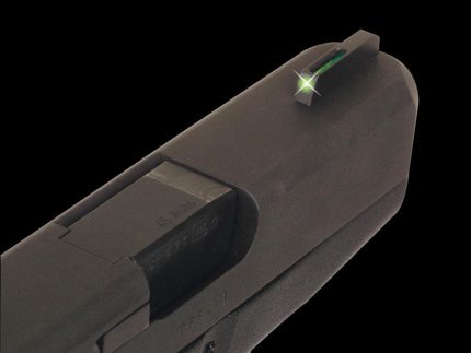 Truglo TFO Tritium/Fiber-Optic Day/Night Sights Fit Ruger (FRONT ONLY) SR9 / SR9C SR40 / SR40C SR45 - Green