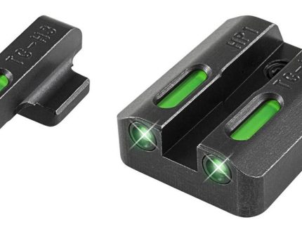 Truglo TFX Tritium Fiber-Optic Handgun Day/Night Sights Fits H&K VP9 VP40 P30 P30SK P30L 45 & 45 TACTICAL (including Compact) - White Outline Fr