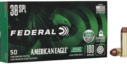 AMERICAN EAGLE INDOOR RANGE TRAINING LEAD FREE 38 SPECIAL - 100 GR, IRT, 960 FPS, 50/BX