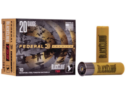 BLACK CLOUD TSS SHOTSHELLS - 20 GAUGE, SHOT SZ 3 & 9, 1 OZ, 3", 1350 FPS, 10/BX