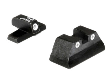 BRIGHT & TOUGH NIGHT SIGHTS - H&K USP, FRONT WHITE OUTLINE/GREEN TRITIUM, REAR WHITE OUTLINE/GREEN TRITIUM