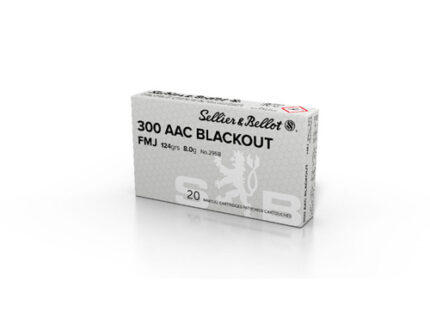 RIFLE AMMUNITION 300 AAC BLACKOUT - 124 GR, FMJ, 2165 FPS, 20/BX