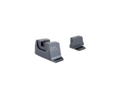 SUPPRESSOR/OPTIC HEIGHT SIGHTS - M&P C.O.R.E., FRONT BLACK OUTLINE/GREEN TRITIUM, REAR METAL