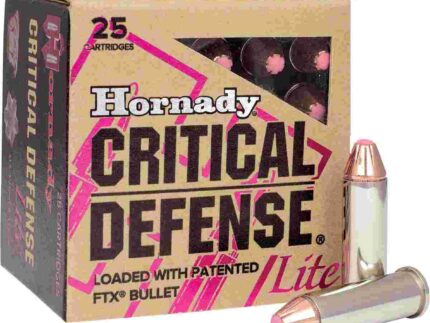 HORNADY CRITICAL DEFENSE 38SPCL 90GR LITE FTX 25RD BX 250RD CASE