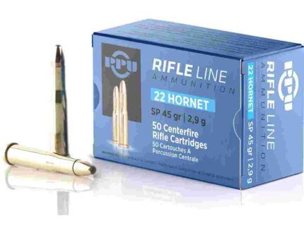 PPU 22 HORNET 45GR SP 50RD BOX 20 BOXES PER CASE