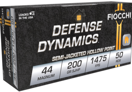 FIOCCHI 44 MAG 200GR SJHP 50RD BX 500RD CASE
