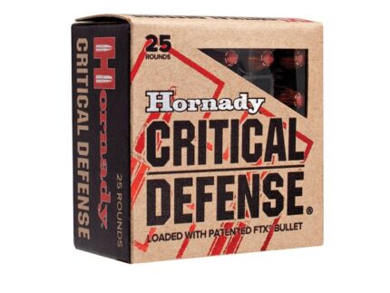 HORNADY CRITICAL DEFENSE 357MAG 125GR FTX 25RD BX 250RD CASE