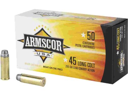 ARMSCOR 45LC 255G LRNFP 50RD BX 400RD CASE