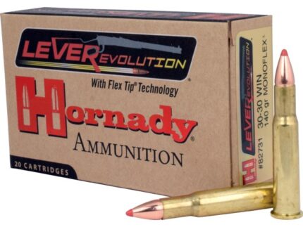 HORNADY LEVERREVOLUTION 30-30 WIN 140 GR FTX 20RD BX 200RD CASE