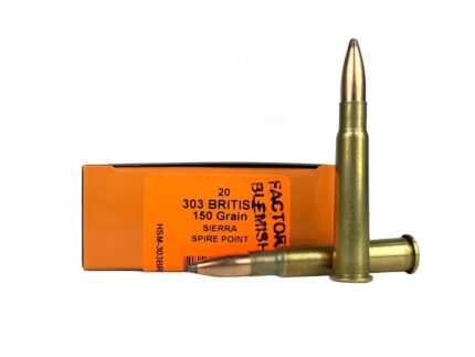 HSM 303 BRITISH 150GR SIERRA SPIRE POINT 20RD BOX 20 BOXES PER CASE