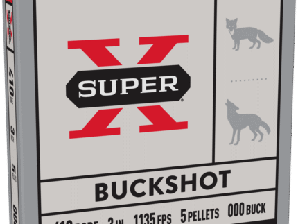 WINCHESTER 410GA 3" 000 BCKSHT 3PLT 5RD BX 250RD CASE