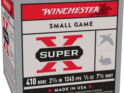 WINCHESTER SUPER-X HEAVY BRASS GAME LOAD 410 2-1/2" 7.5 25RD BX 250RD CASE