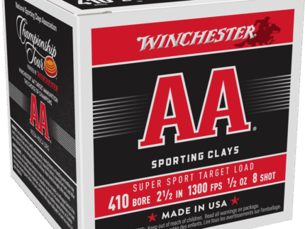 WINCHESTER AA SUPER SPORT 410GA 2.5" #8 SHOT 1/2OZ 25RD BX 250RD CS