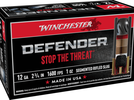 WINCHESTER DEFENDER 12G 2 3/4" 1OZ SLUG 10RD BX 100RD CASE