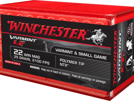 WINCHESTER VRMNTLF 22WM 25GR POLY TIP 50RD