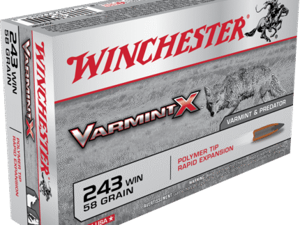 WINCHESTER SUPER X POWER POINT 243WIN 58GR 20RD BX 200RD CASE