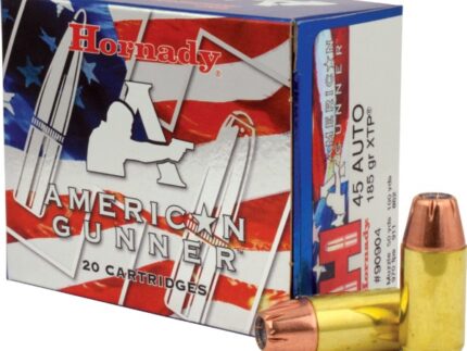 HORNADY AMERICAN GUNNER 45 AUTO 185GR XTP 20RD BX 200RD CASE