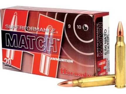 HORNADY SUPERFORMANCE MATCH 5.56NATO 75GR BTHP 20RD BX
