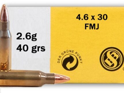 SELLIER & BELLOT 4.6X30 HK 40GR FMJ 40RD BOX 60 BOXES PER CASE