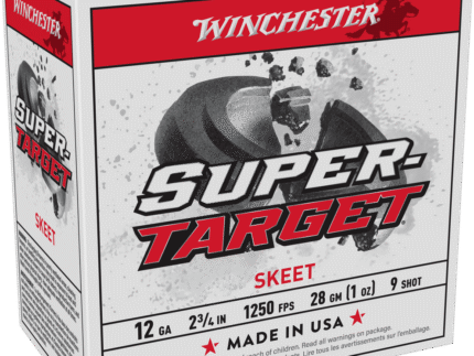 WINCHESTER SUPER TARGET 12GA 2-3/4" #9 1OZ 1250FPS 25RDS BX 250RD CASE