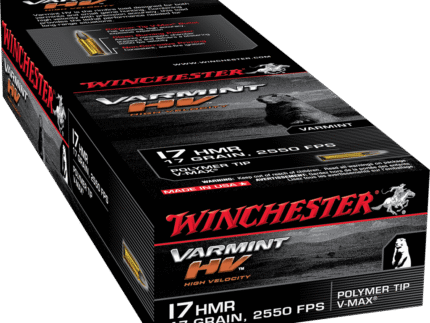 WINCHESTER VARMINT HV 17HMR 17GR V-MAX 50RD BX 1000RD CASE