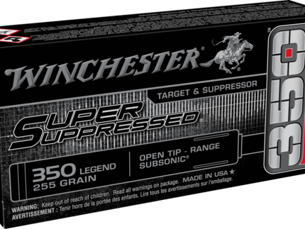 WINCHESTER SUPER SUPPRESSED 350 LEGEND 265GR OPN TIP SUBSONIC 20RD BX 200RD CASE