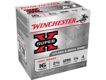WINCHESTER SUPER X HEAVY GAME HB 16G 23/4 11/8 #4 25RD BX 250RD CASE