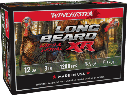 WINCHESTER LONG BEARD XR 12G 3" 1-3/4OZ 5SHT 10RD BX 100RD CASE
