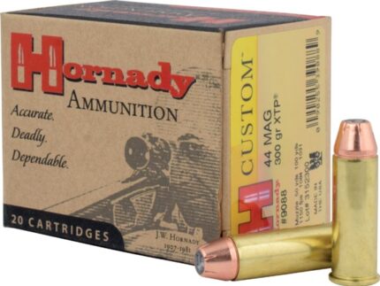 HORNADY CUSTOM 44MAG 300GR XTP JHP 20RD BX 200RD CASE