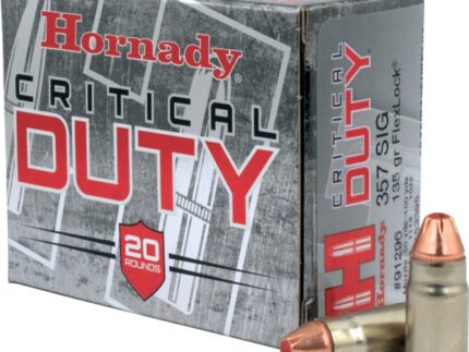 HORNADY CRITICAL DUTY 357SIG 135GR FLXLK 20RD BX 200RD CASE
