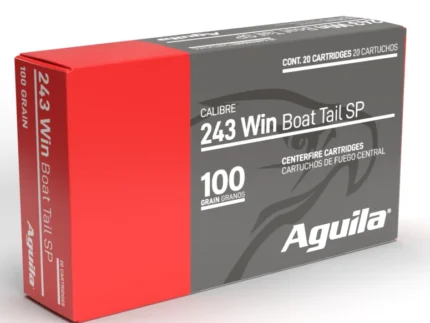 AGUILA 243 WIN 100GR INTERLOCK BTSP 20RD BX 10 BOXES PER CASE