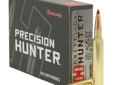 HORNADY PRECISION HUNTER 280 ACKLEY IMPROVED 162G ELD-X 20RD BX 200RD CASE