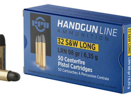 PPU 32 S&W LONG LRN 98GR 50RD BOX 10 BOXES PER CASE