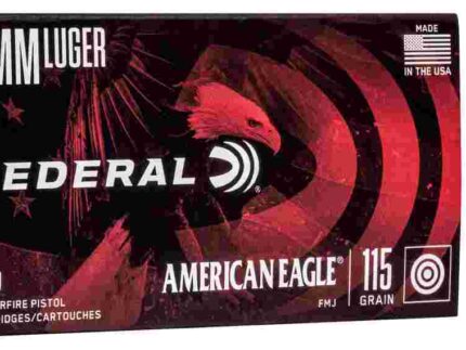 FEDERAL 9MM LUGER 115GR FMJ 50 RD/BX 20 BX/CS