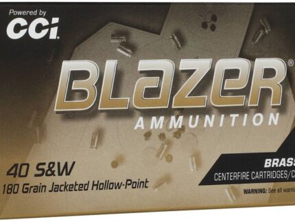 CCI 40 S&W 180GR BLAZER BRASS JHP 50 RD/BX 10 BX/CS