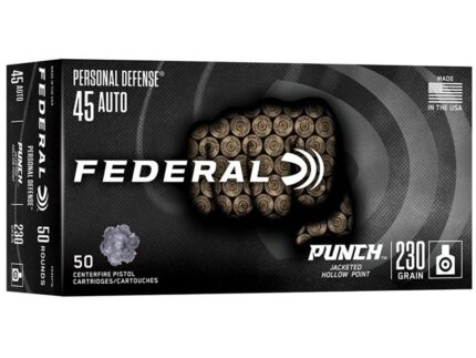FEDERAL 45 AUTO 230GR PUNCH JHP 50RD/BX 10BX/CS