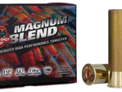 HEVI-SHOT MAGNUM BLEND 12GA 3-1/2IN 2-1/4OZ #5 #6 #7 5 RD/BX 10 BX/CS