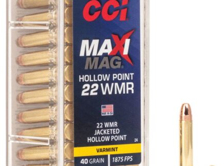 CCI 22 WMR  MAXI MAG 40GR JHP          * 50 RD/BX 40 BX/CS